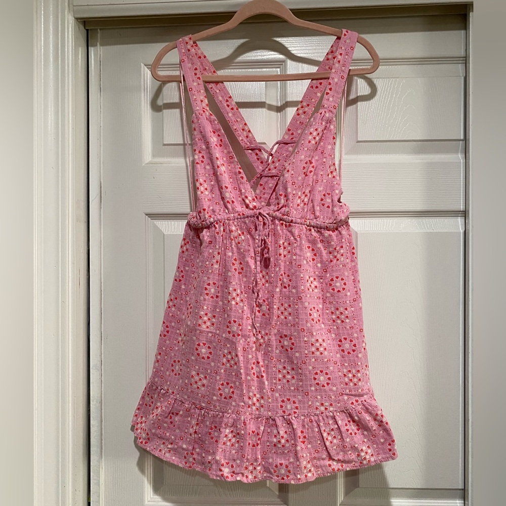Urban Outfitters Hansel Printed Strappy-Back Mini Dress Size Medium‎ - Picture 4 of 13